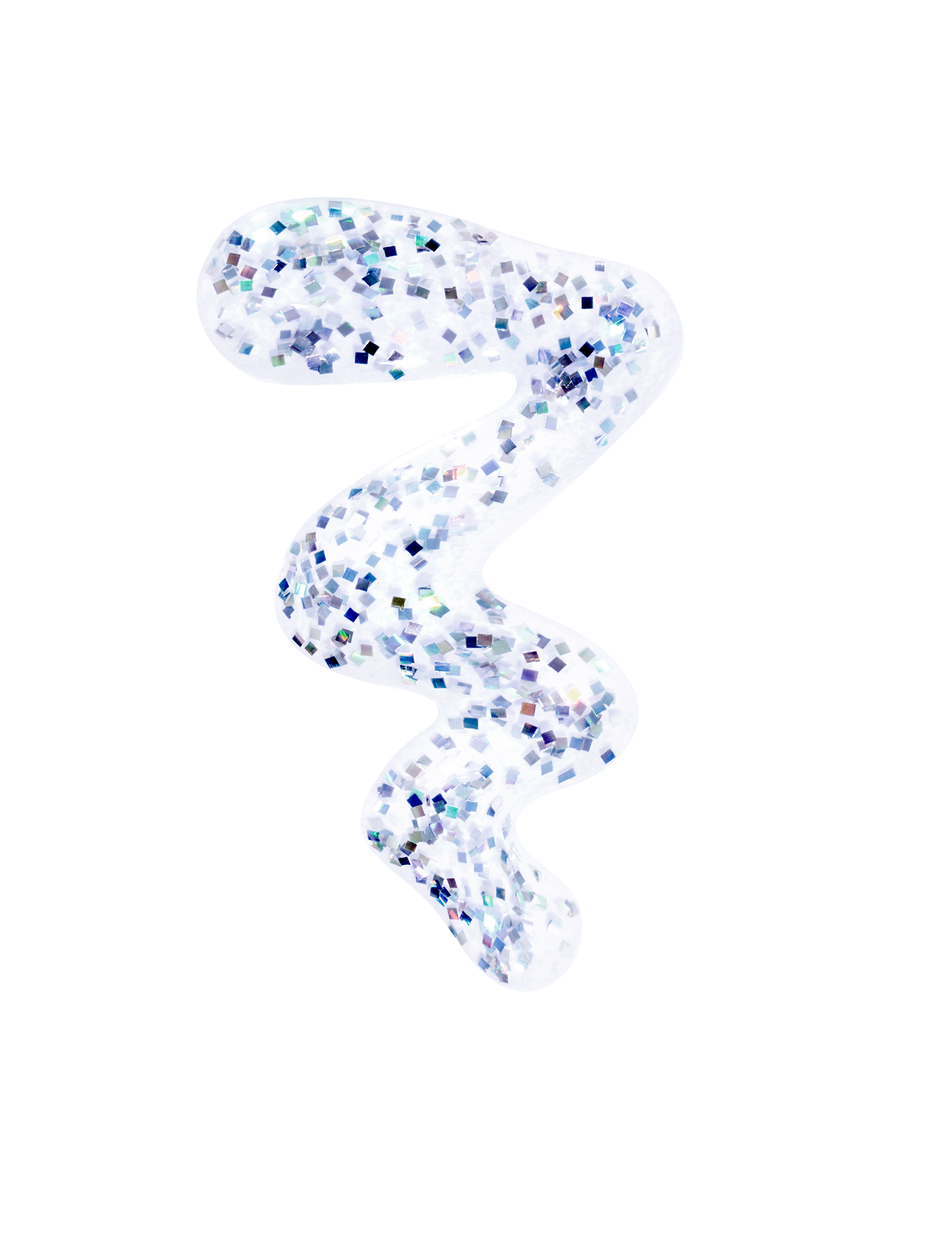 Glitter Semi – Transparent & Bright Finish Silvery Nail Polish